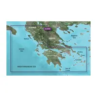 GARMIN VEU490S-G3 GREECE WEST COAST & ATHENS BLUECHART G3 JūRLAPIAI, 010-C0834-00