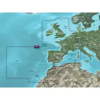 GARMIN VEU722L-G3 EUROPE ATLANTIC COAST BLUECHART G3 JūRLAPIAI, 010-C1156-00