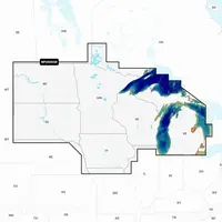 GARMIN NPUS005R NAVIONICS PLATINUM+ U.S. NORTH & GREAT LAKES JūRLAPIAI, 010-C1368-40