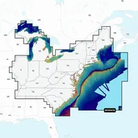 GARMIN NPUS007R NAVIONICS PLATINUM+ U.S. EAST JūRLAPIAI, 010-C1370-40