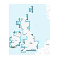 GARMIN NAEU072R NAVIONICS+ U.K. & IRELAND LAKES & RIVERS JūRLAPIAI, 010-C1346-30