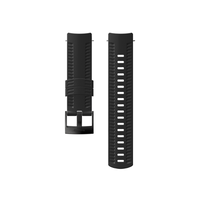 SUUNTO 24MM SILICONE BLACK/STEEL APYRANKė, SS050105000
