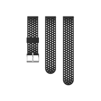 SUUNTO 20MM SILICONE BLACK/STEEL APYRANKė, SS050175000
