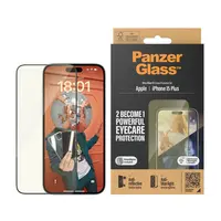PANZERGLASS | SCREEN PROTECTOR | APPLE | IPHONE 15 PLUS | GLASS | CLEAR | ULTRA-WIDE FIT; EASY INSTALLATION; FINGERPRINT RESISTANT; ANTI-BLUE LIGHT; ANTI-REFLECTIVE; ANTI-YELLOWING | EYECARE, 2815
