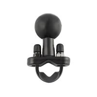 UNPKD RAM RAIL BASE W/BALL & ZINC U-BOLT, RAM-231ZU