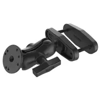 RAM 3" SQUARE RAIL MOUNT W RND BASE SHOR, RAM-101U-B-247-3