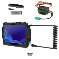 UNPKD RAM HARDWIRE DOCK BUNDLE FOR SAMSUNG TAB ACTIVE PRO WITH USB-C AND BACKING PLATE, RAM-101B2-TC-SAM54C-