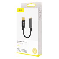 AUDIO ADAPTERIS BASEUS L54 Iš TYPE-C į 3.5MM JUODAS CATL54-01, 6953156297845