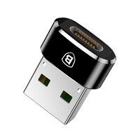 ADAPTERIS BASEUS TYPE-C TO USB-A JUODAS CAAOTG-01, 6953156263536