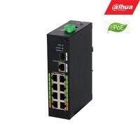 DAHUA EPOE šAKOTUVAS 100MBPS 8PORTU+1G UPLINK + 1SFP, EPOE IKI 800M, HI-POE, 2110-8ET120