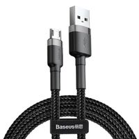 USB KABELIS BASEUS CAFULE TYPE-C 2.0M 2.0A PILKAS-JUODAS CATKLF-CG1, 6953156278233