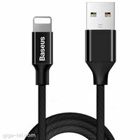 USB KABELIS BASEUS YIVEN USB TO APPLE LIGHTNING 1.8M JUODAS CALYW-A01, 6953156253667