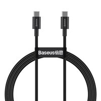 USB KABELIS BASEUS SUPERIOR TYPE-C 100W 1.0M JUODAS CATYS-B01, 52229