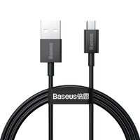 USB KABELIS BASEUS SUPERIOR USB-A TO MICROUSB 2A 1.0M JUODAS CAMYS-01, 52232