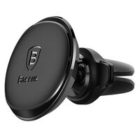 TELEFONO LAIKIKLIS BASEUS MAGNETIC AIR VENT WITH CABLE CLIP JUODAS SUGX020001, 6932172627003
