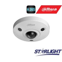 DAHUA FISHEYE 360° 4K IP KAM.12MP(4000X3000) STARLIGHT STARVIS SENSOR. 25FPS, H.265, IR, IP67, IK10, POE, EBW81242