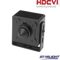 DAHUA HD-CVI SLAPTA KAMERA, 2MP 1/2.8" STARLIGHT SENSOR., PINHOLINIS OBJEKTYVAS 2.8MM. 103°, WDR, HAC-HUM3201B