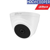 DAHUA HD-CVI, CVBS KAMERA KUPOLINė 2MP SU IR IKI 20M. 1/2.7" 2.8MM 103°, 2DNR, DWDR, VIDAUS SąLYGOM, HAC-T1A21P