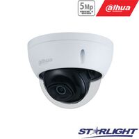DAHUA IP KAMERA KUPOL. 5MP STARLIGHT AI, IR PAšVIET. IKI 50M, 1/2.7” 2.8MM 98°, SMD, IVS, IP67, H.265,IK10, HDBW3541E-AS