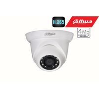 DAHUA IP KAMERA 4MP KUPOLINė SU IR IKI 30M, 2.8MM. 98°, H.265, POE, IP67, S4 VERSIJA, HDW1431SP