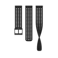SUUNTO 22MM ATHLETIC 2 SILICONE ALL BLACK APYRANKė, SS050850000