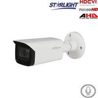 DAHUA HD-CVI KAM. STARLIGHT CILINDRINė 2MP SU LXIR IKI 80M, 2.7~13.5MM AUTOMATINIS OBJ, INTEGRUOTAS MIK., HFW2241TPZA