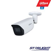 DAHUA IP KAMERA HFW3841E-SA 8MP, IR PAšVIETIMAS IKI 30M, 3.6MM 85°, SMD, IVS, AI, HFW3841ESA36