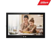 DAHUA IP DOMOFONO MONITORIUS VTH5321GB-W. 10 COL. 1024X600. WIFI, POE(802.3AF). SIP. ANDOID 8.1, JUODAS, VTH5341G-W