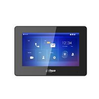 DAHUA IP DOMOFONO MONITORIUS 7 COL. 1024X600,MICRO SD KORTELėS PRIEVADAS,POE(802.3AF) JUODAS, SIP, VTH5421HB