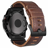 HEMSUT ODINė "HORVEEN" APYRANKė GARMIN LAIKRODžIAMS SU QUICKFIT, HGA144BROWN