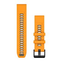 GARMIN QUICKFIT 22MM ORANžINė/GRAFITO SILIKONINė APYRANKė, 010-13392-01