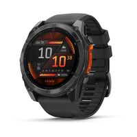 GARMIN FENIX 8 47MM, AMOLED GLASS, JUODAS, 010-02904-00