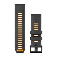 GARMIN QUICKFIT 26MM GRAFITO/ORANžINė SILIKONINė APYRANKė, 010-13393-05