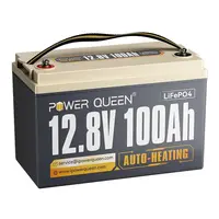 POWER QUEEN 12V 100AH LIFEPO4 AKUMULIATORIUS SU SAVAIMINIU PAšILDYMU, PQ-12V-100-SH