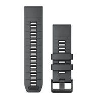 GARMIN QUICKFIT 26MM SKALūNO PILKA/JUODA SILIKONINė APYRANKė, 010-13393-11