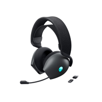 DELL GAMING HEADSET | ALIENWARE TRI MODE AW725H | BLUETOOTH | OVER-EAR | MICROPHONE | DARK SIDE OF THE MOON | NOISE CANCELING | WIRELESS, 545-BBFW