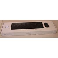 SALE OUT. DELL | KEYBOARD AND MOUSE | KM3322W | KEYBOARD AND MOUSE SET | WIRELESS | BATTERIES INCLUDED | WIRELESS CONNECTION | US | BLACK | DAMAGED PACKAGING, REFURBISHED, 580-AKFZSO