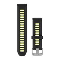 GREITAI ATSEGAMA GARMIN 20MM SILIKONINė APYRANKė, JUODOS/GELTONOS SPALVOS, 010-11251-B6