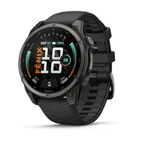 GARMIN FENIX 9 47MM – PILKOS ANGLIES SPALVOS SU JUODU DIRžELIU, 010-04762-11