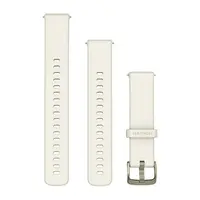 GARMIN GREITAI ATSEGAMA 18MM SU PILKšVOS AUKSO SPALVOS SAGTIMI IR KREMINE SILIKONINE APYRANKE, 010-13406-00