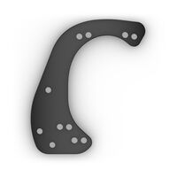 GARMIN VELKIAVIMO VARIKLIO ADAPTERIO PLOKšTė, SKIRTA SPY POLE LAIKIKLIUI, 010-13404-01