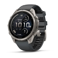 GARMIN FENIX 9 PRO INREACH 47MM – TITANAS SU GRAFITO SPALVOS / JUODU SILIKONINIU DIRžELIU, 010-04336-21