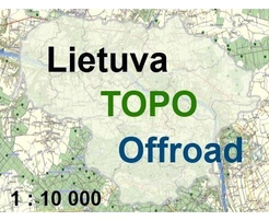 LIETUVOS TOPO OFFROAD GPS žEMėLAPIS