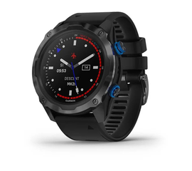 GARMIN DESCENT MK2I TITANO ANGLIES PILKUMO DLC SU JUODU DIRžELIU, 010-02132-11