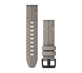 GARMIN QUICKFIT 20 MM SKALūNO PILKA ZOMšINė ODINė APYRANKė, 010-12876-00