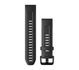 GARMIN QUICKFIT 20 MM JUODA SILIKONINė APYRANKė, 010-13102-00