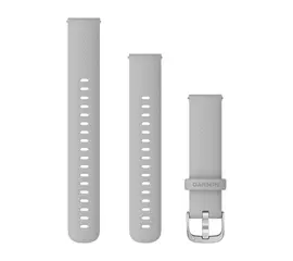 GARMIN GREITAI ATSEGAMA 18MM MIGLOS PILKA SILIKONINė APYRANKė SU SIDABRO SPALVOS SAGTIMI, 010-12932-0C