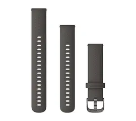 GARMIN GREITAI ATSEGAMA 18MM GRAFITO SILIKONINė APYRANKė, 010-12932-0E