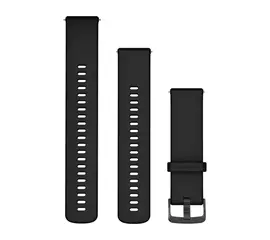 GARMIN GREITAI ATSEGAMA 22MM JUODA SILIKONINė APYRANKė SU SKALūNO SPALVOS SAGTIMI, 010-13256-21