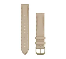 GARMIN GREITAI ATSEGAMA 18MM šVIESI SMėLIO ODINė APYRANKė, 010-12932-60